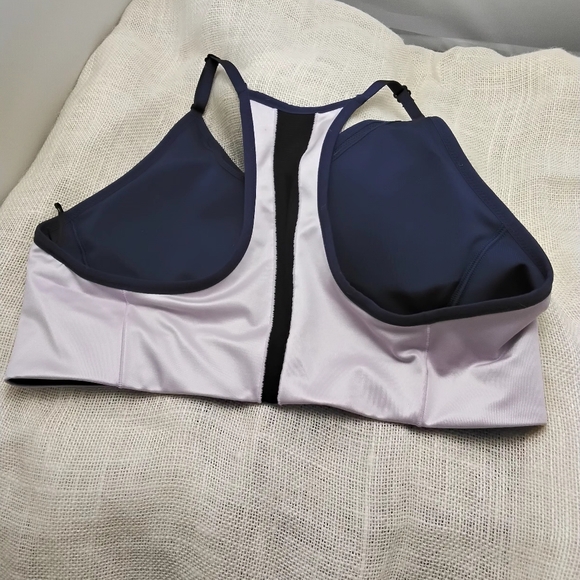 Nike Pro Indy Bra-Navy/white new w/ tag,XL - Picture 3 of 5